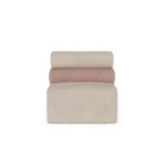 Mia contemporary armchair by Nolita Harbour, bouclé upholstered chair with rounded silhouette and sculptural timber detailing.