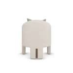 Nina dining chair by Nolita Harbour, bouclé upholstered seat with soft sculptural form and clean architectural lines.