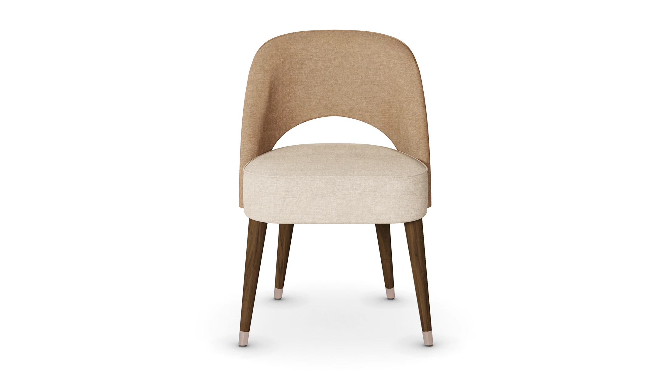 Nolita Harbour Paris Dining Chair with plush seat and backrest upholstered in premium fabric.