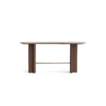 Romi Console, the elegant console table by Nolita Harbour that combines marble top and walnut legs for a calm, architectural look.