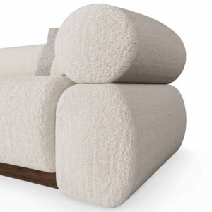 Nolita Harbour Solene Sectional Sofa with plush rounded cushions and unique cylindrical armrests