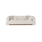 Soléne contemporary sofa by Nolita Harbour, bouclé sectional sofa with soft curves and sculptural modular composition.