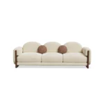 Noah contemporary sofa by Nolita Harbour, velvet modular sectional with clean lines and recessed wood base, refined presence.