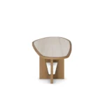 Alba Dining Table, a modern dining table by Nolita Harbour in stone and timber, offering a grounded presence.
