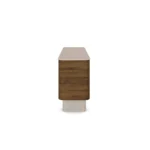 Perrine Sideboard, a sophisticated sideboard by Nolita Harbour in walnut and Alpinina marble, blending warm wood with refined stone surfaces.