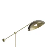 Marc Floor Lamp, an elegant floor lamp by Nolita Harbour in marble and polished metal, offering adjustable focused lighting.