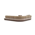 Velora contemporary sofa by Nolita Harbour, modular sectional with rounded backrests and low, sculptural silhouette.
