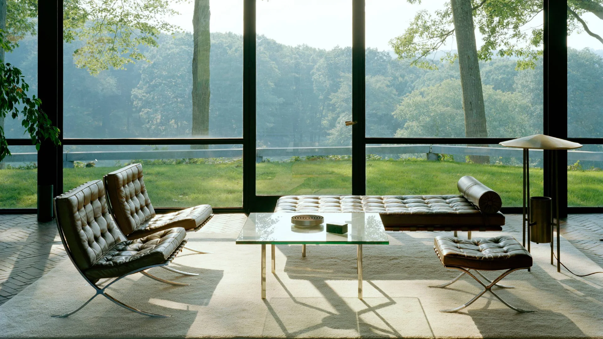 Architectural furniture inspired by Bauhaus design and contemporary sculptural furniture within modern architectural interiors, showcasing the evolution from modernist Bauhaus furniture to Brooklyn design studios.
