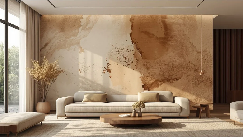 Axel Vervoordt minimalist luxury interiors featuring neutral interiors, textured plaster walls, natural stone floors, reclaimed wood, linen furnishings, and serene wabi-sabi inspired architectural spaces filled with soft natural light.