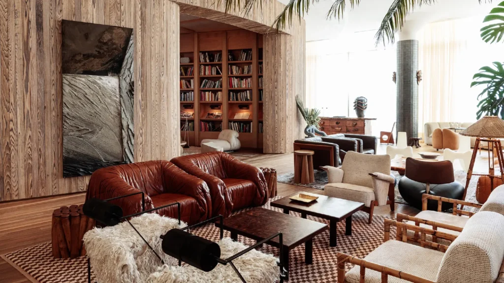 Kelly Wearstler sculptural furniture interiors featuring luxury sculptural furniture and bold contemporary forms