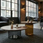 Relax in a London city Living room with the Berri Coffe Table, by Nolita Harbour, to help you do it with luxury and tea.