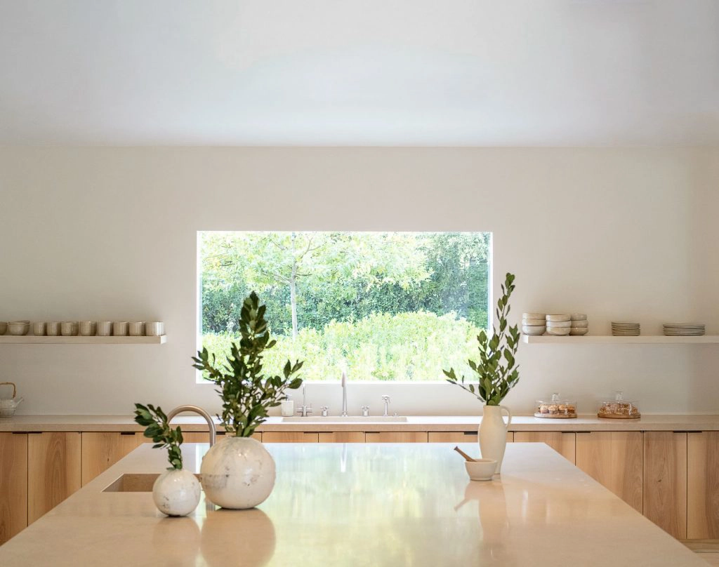 Monochrome Luxury inside Kim Kardashian's kitchen