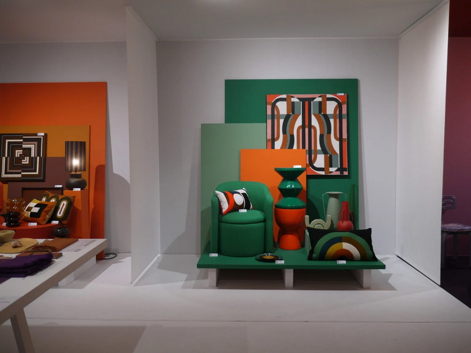 Maison & Objet colourful furniture and decoration display
