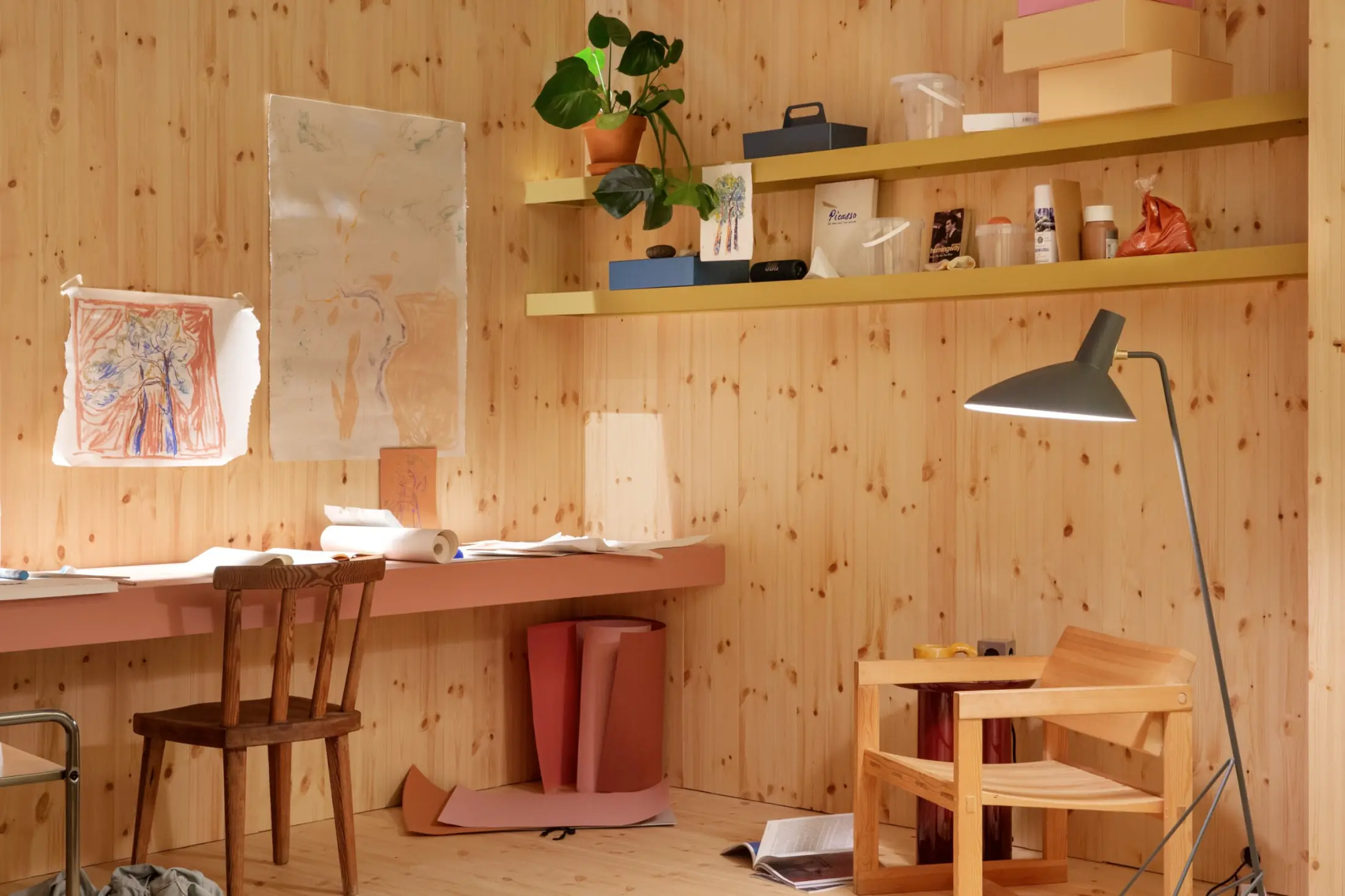 Contemporary Scandinavian interior spaces, contract lighting, and premium furniture installations at Oslo Design Fair