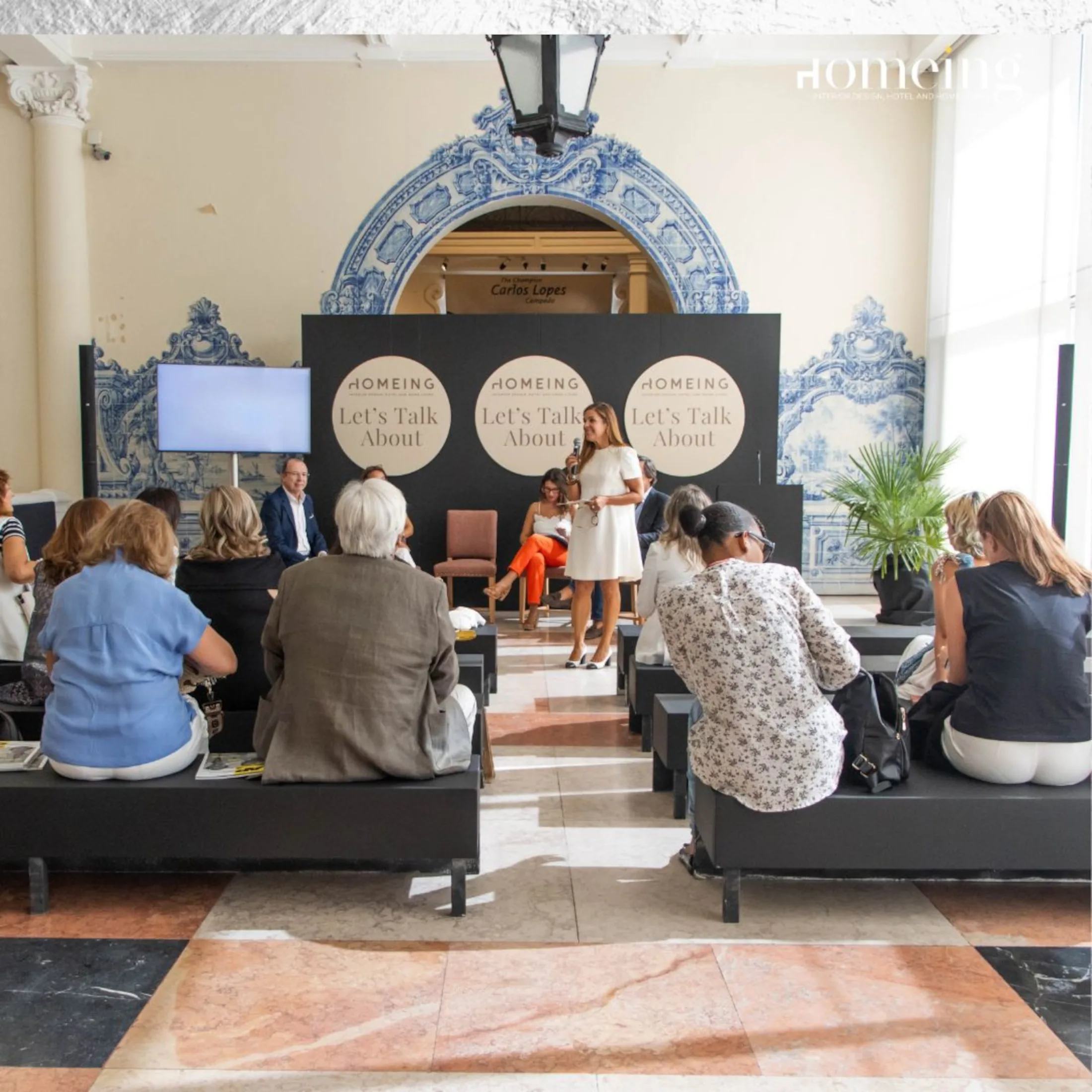 Expert panel discussion on sustainable luxury design at Homeing 2026 exhibition